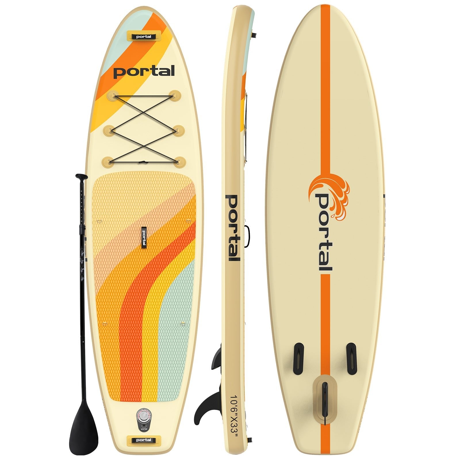 Costal Inflatable Stand Up Paddle Board 10'6"x33"x6" - Portal Outdoors